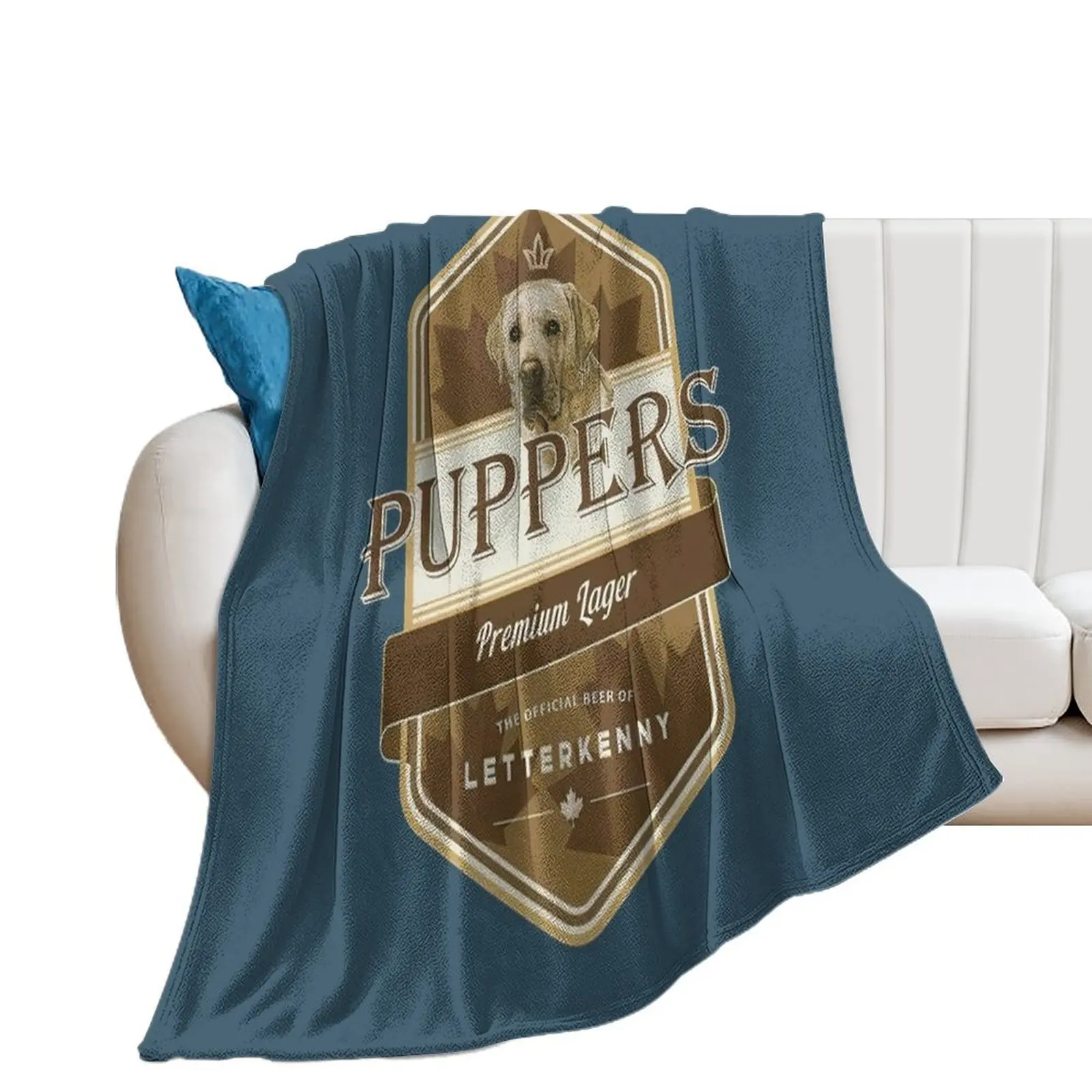 Letterkenny Puppers Premium Lager Beer - Letterkenny shoresy - Letterkenny Shoresy shirt -Dog Lover Throw Blanket Soft Blankets