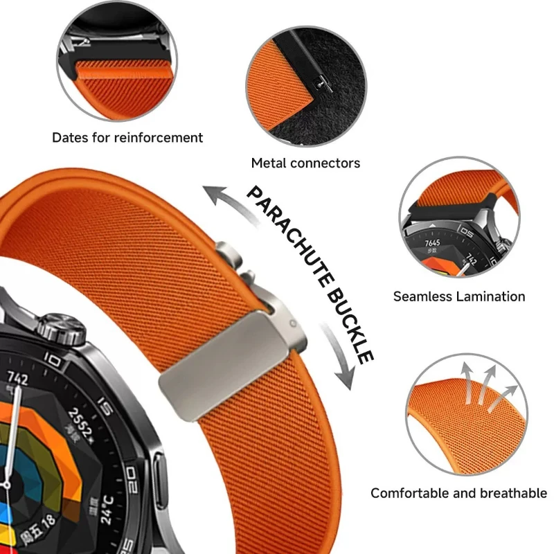 ไนลอน 20 มม.22 มม.สําหรับผู้เบิกทาง Garmin 265 265S 255 255S 245 645 55/Vivoactive 5 4 4S/Venu 3 3S สายรัดข้อมือ