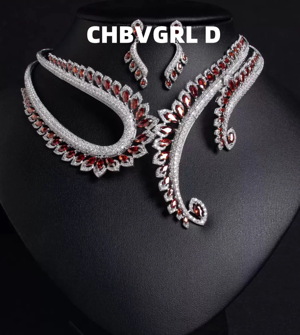 

[Special] Viral chain necklace, ins style zircon earring set, decoration, women's, versatile, hip-hop style, high-end feeling