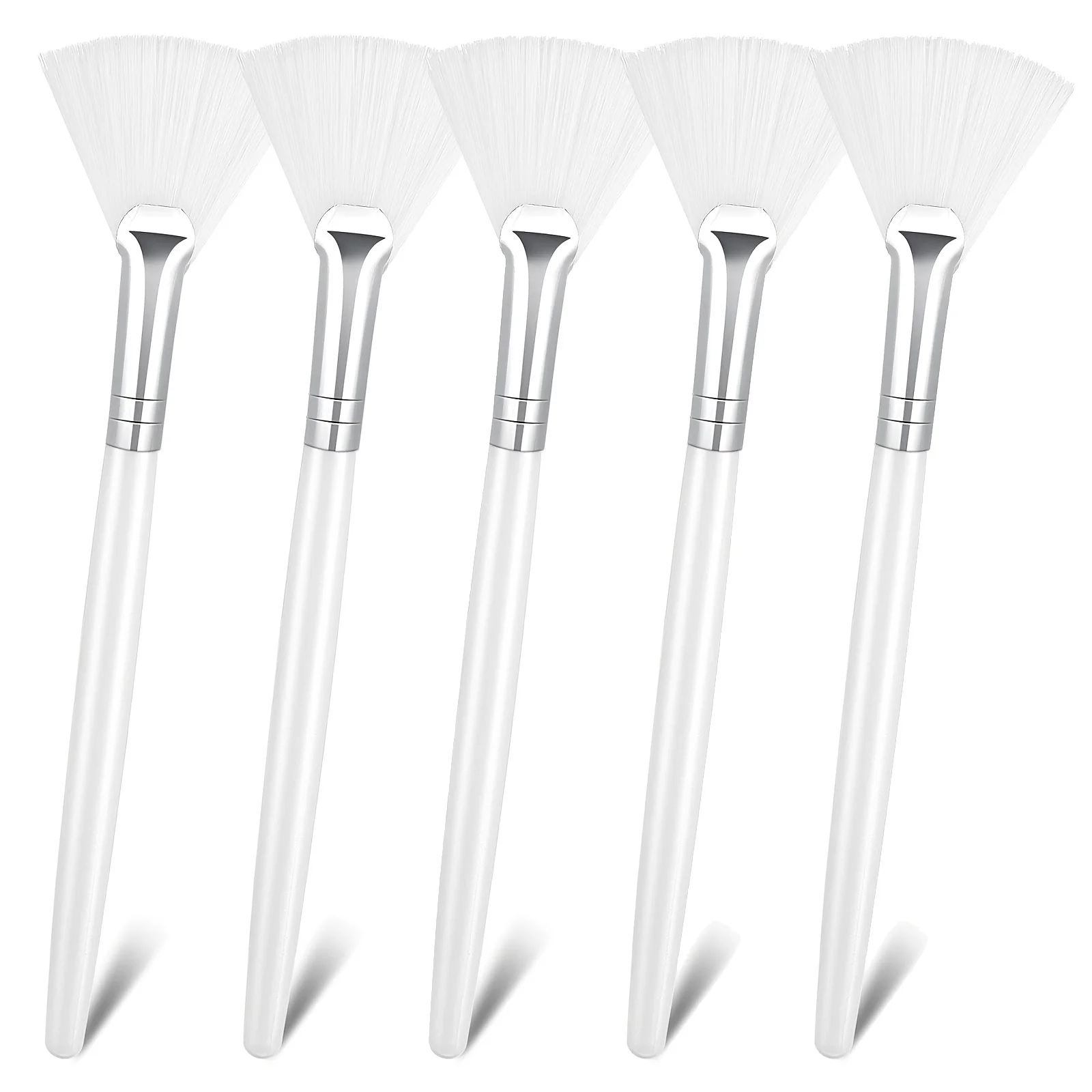 5PCS Fan Shaped Beauty Brush Set Fan Makeup Brush Portable Beauty Tool