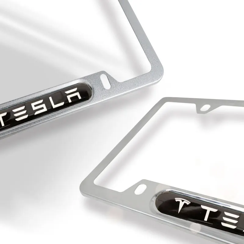 Tesla US license plate holder front and rear license plate holder comes with screw set for easy installation of car accessories - Image 2