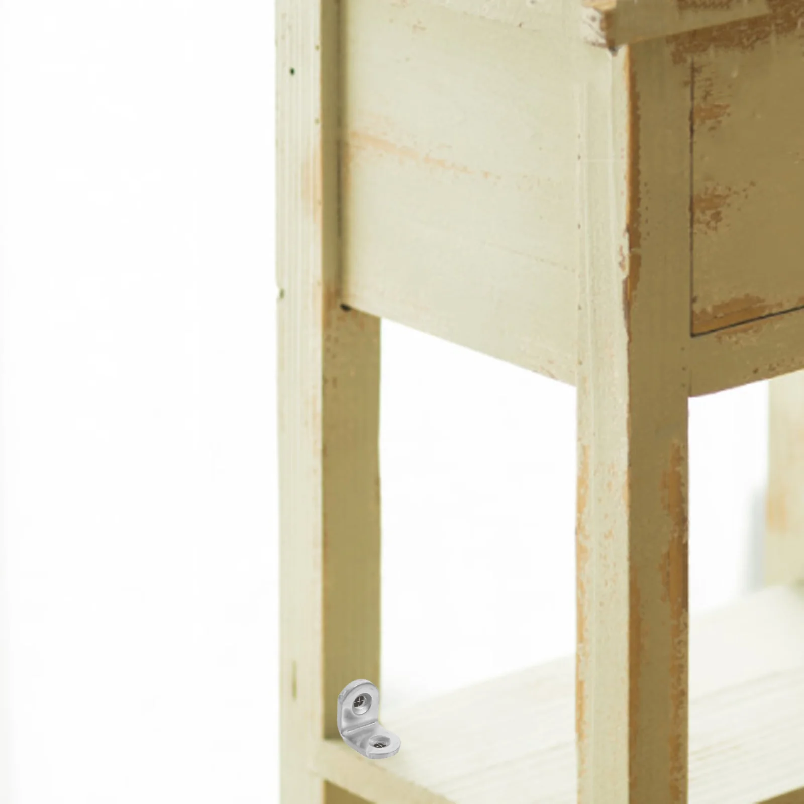 

10Pcs L-Shaped Metal Bracket Heavy Duty Shelf Support Corner Braces for Wood Cabinets Closets Bathrooms Utility Storage Fixtures