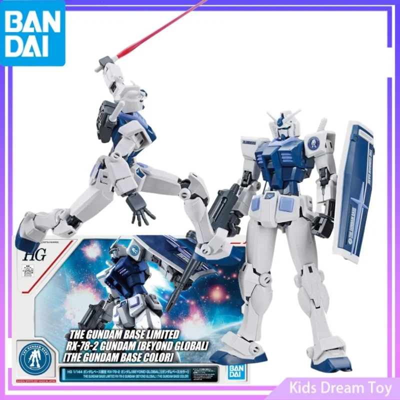 Bandai in Stock HG1/144THE GUNDAM BASE LIMITED RX-78-2 GUNDAM[BEYOND GLOBAL][THE GUNDAM BASE COLOR]Anime Action Figure Toy Model