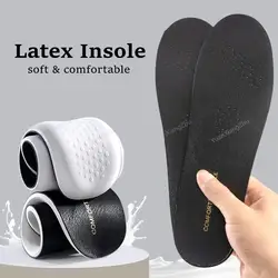 Cowhide Shoes Insole Men Woman Comfortable Latex Sports Insoles for Feet Genuine Leather Deodorant Shoe Sole Running Accessories