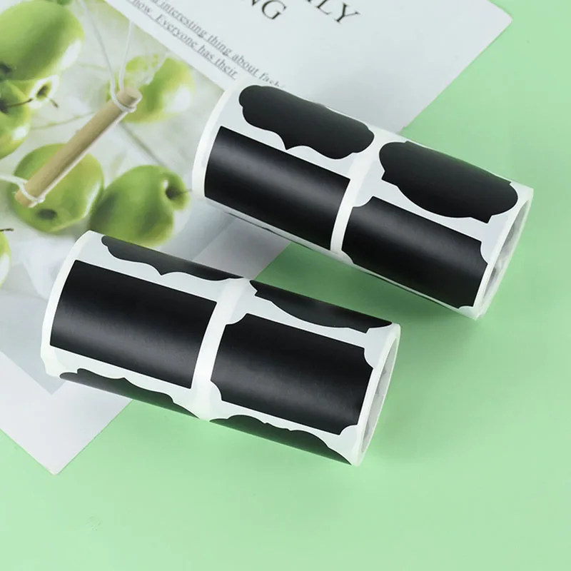 250Pcs/Roll Kitchen Spice Label Jars Bottles Tags Waterproof Blackboard Chalkboard Labels Sticker Household kitchen Supplies