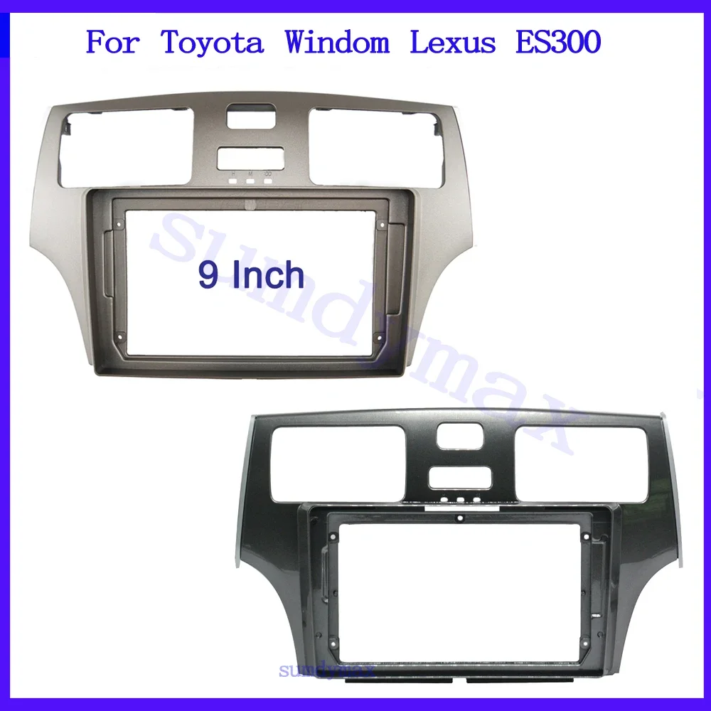 

9" android car DVD Fascia Frame Adapter For Toyota Windom Lexus ES300 2Din big screen Dash Installation Panel Frame Kit