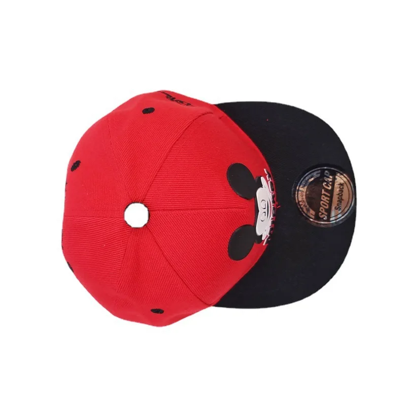 Disney Mickey Mouse Hat for Children Fashion Cartoon Snapback Boys and Girls Hip Hop Baseball Cap