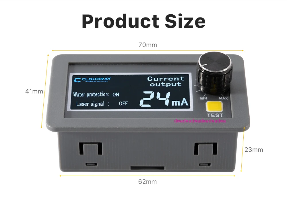 LCD Display CO2 Current Meter External Screen for MYJG Series 60W&150W CO2 Laser Power Supply