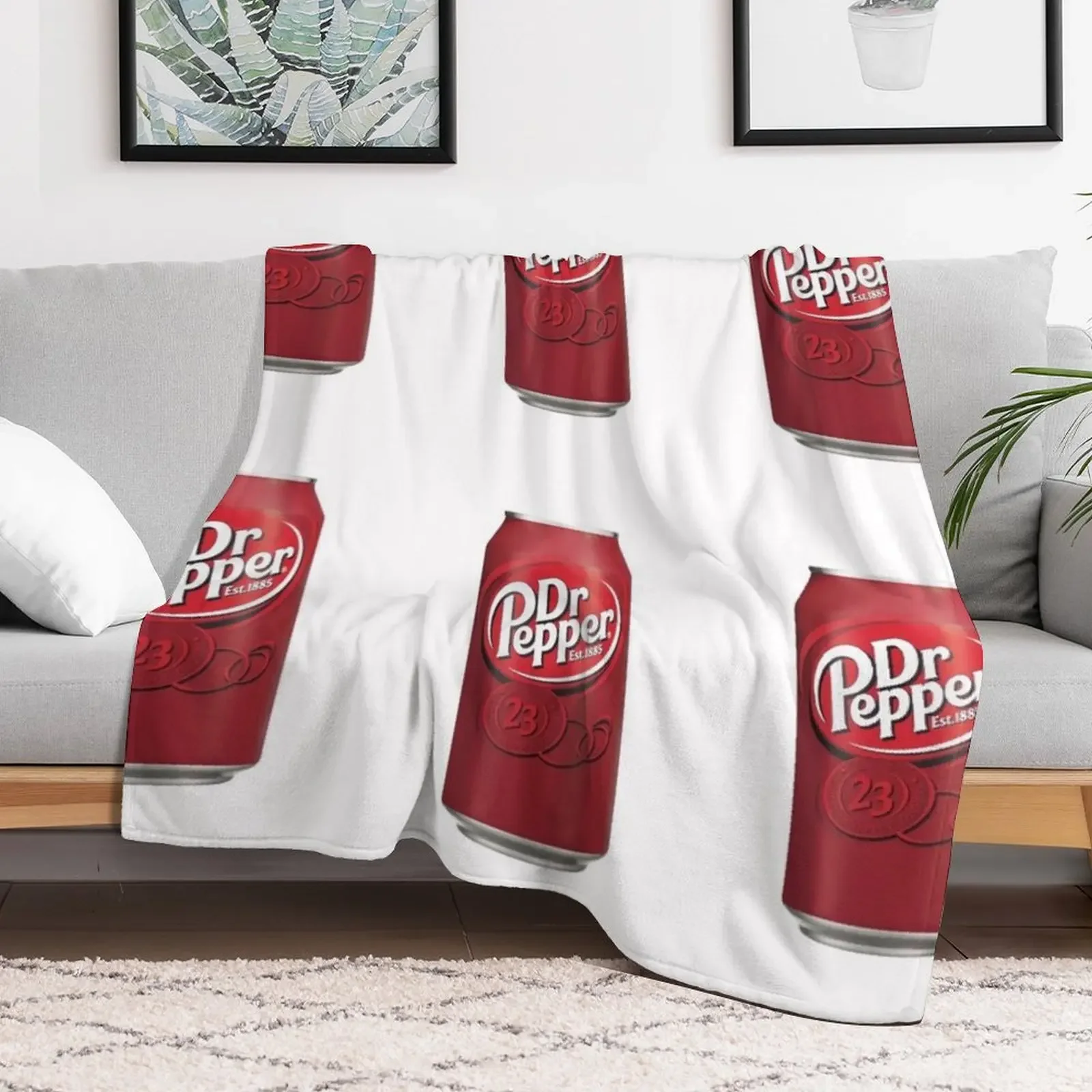 dr. pepper Throw Blanket Soft Plush Blanket as Housewarming Gift