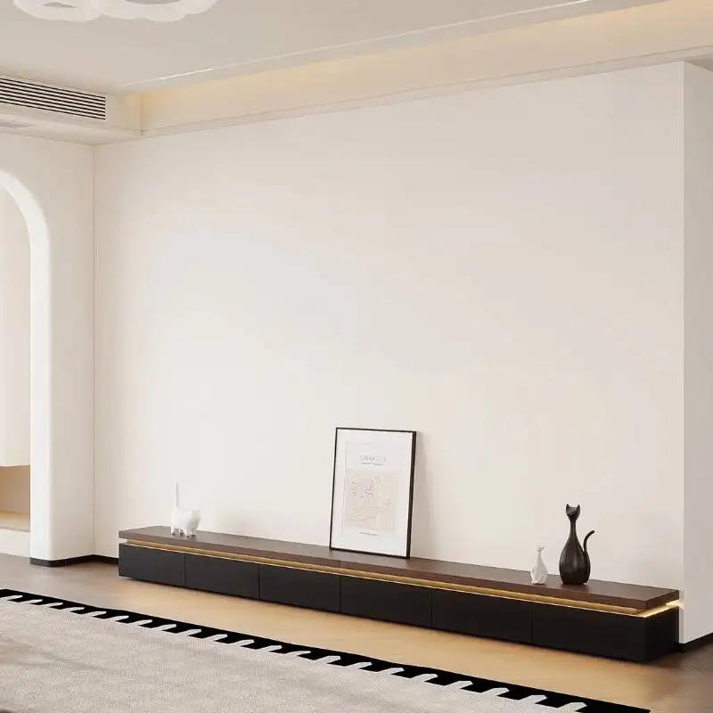 Extended Brown Modern Tv Stand Universal Vertical Minimalist Luxury Tv Stand Floor Designer Walnut Mobili Per La Casa Furniture