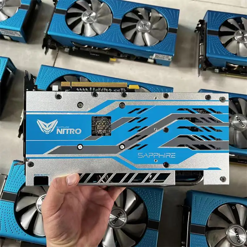 การ์ดจอ Radeon RX 590 8G D5 ของแท้ในสต็อก สำหรับเล่นเกมบนเดสก์ท็อป RX 590