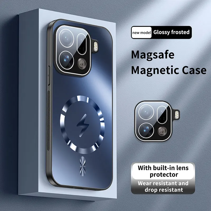 حافظة لهاتف OPPO Find X9 Pro جديدة AG غير لامعة Lightning غلاف صلب مغناطيسي مضاد للسقوط لهاتف OPPO Find X9 ممتص للصدمات Funda