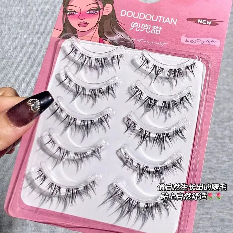 Ciglia per cani dolci Doudou, ciglia finte per occhi di cane, trilogia per persone pigre, naturale e quotidiana, stile monopezzo, autog Innesto completo