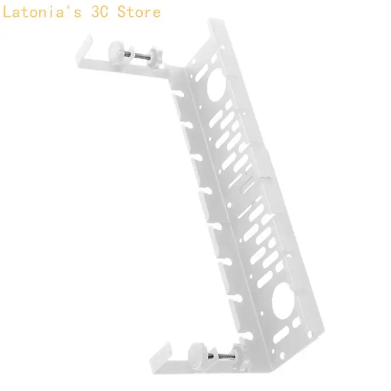 

Retractables Under Desk Wire Management Tray With Cable Holders Ties Expandables Design For Multiple Power Strips X3UB