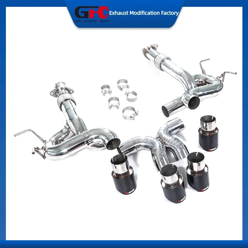 GFC Full Straight Pipe Exhaust for Chevrolet Corvette C8 ZR1 5.5L 2025-2026 High-Performance SUS304 Auto Exhaust System
