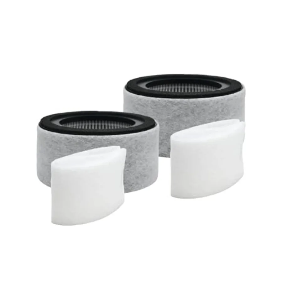 

Комплект из 2 сменных фильтров HS-1944, совместимый с очистителем воздуха Crane EE-5067, с активированным углем, 2-в-1, 4-ступенчатая фильтрация, предварительная очистка