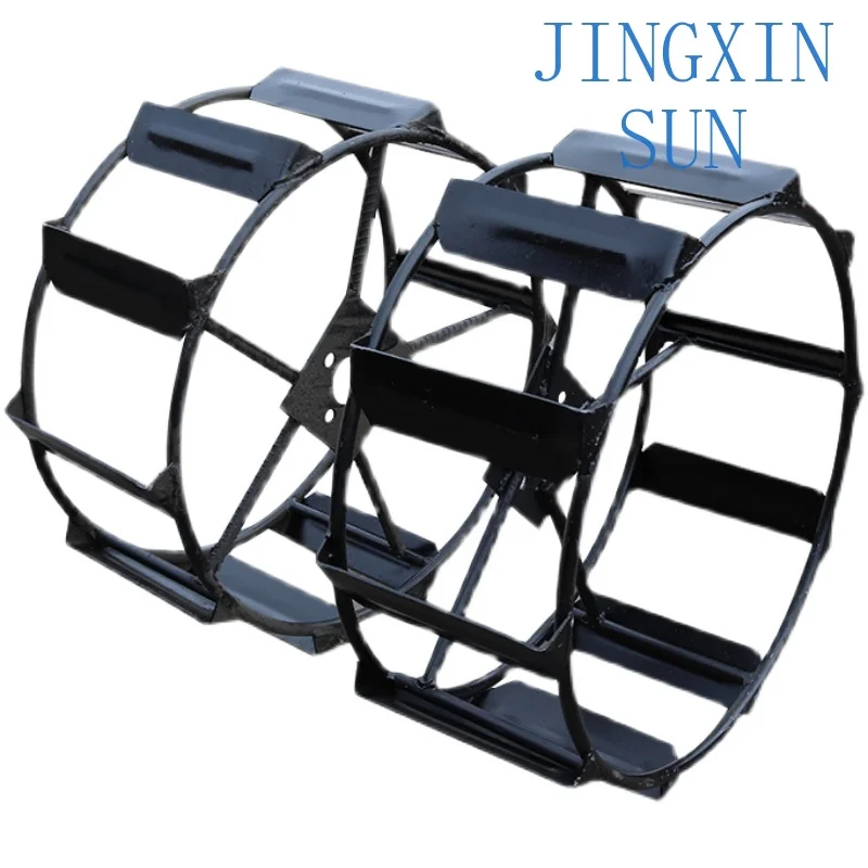 Walking iron wheel for walking tractor, agricultural hand-held micro-tiller accessories, paddy field anti-skid four-hole five-ho