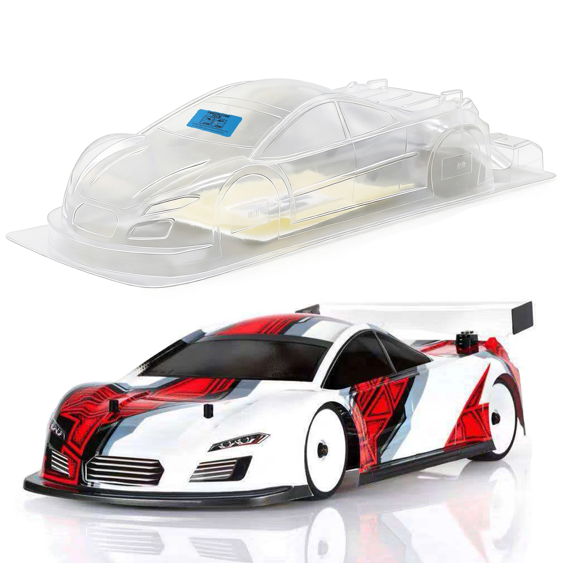 1/10スケールのRCラリー用、装飾デカール付きの透明ボディ - Rc Car Body Shell のレビューと価格