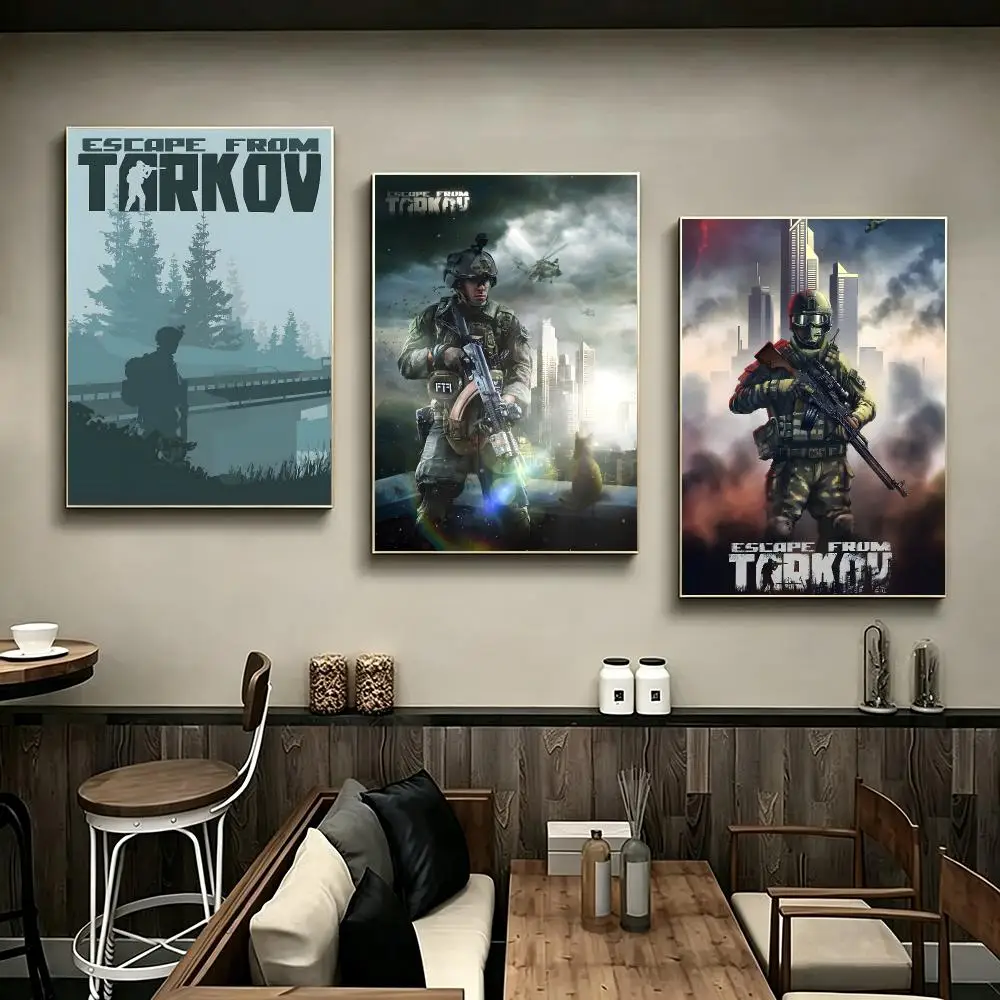 Game Escape from Tarkov Poster Poster HD Printing Modern Minimalist Style Wall Art Home Decor For Office Bedroom Gift