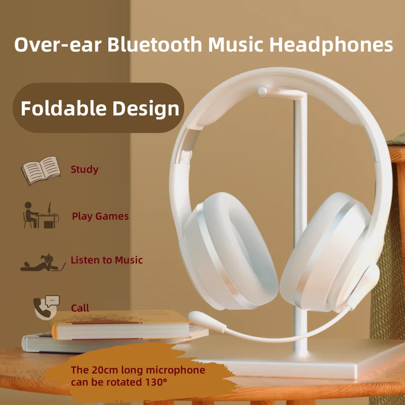 

AIBEN M1 Bluetooth Foldable Headphones Sport Headphone Gaming Phone Bluetooth Headsets with MIc