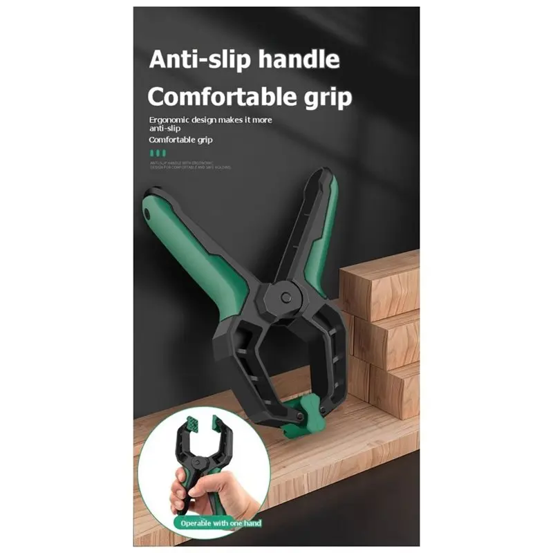 A21Q -6Pc 6 Inch Heavy Duty Spring Clamps For Woodworking, Crafts, Backdrop Stand, Photography, Balloon Arch Paper & Tarpaulin