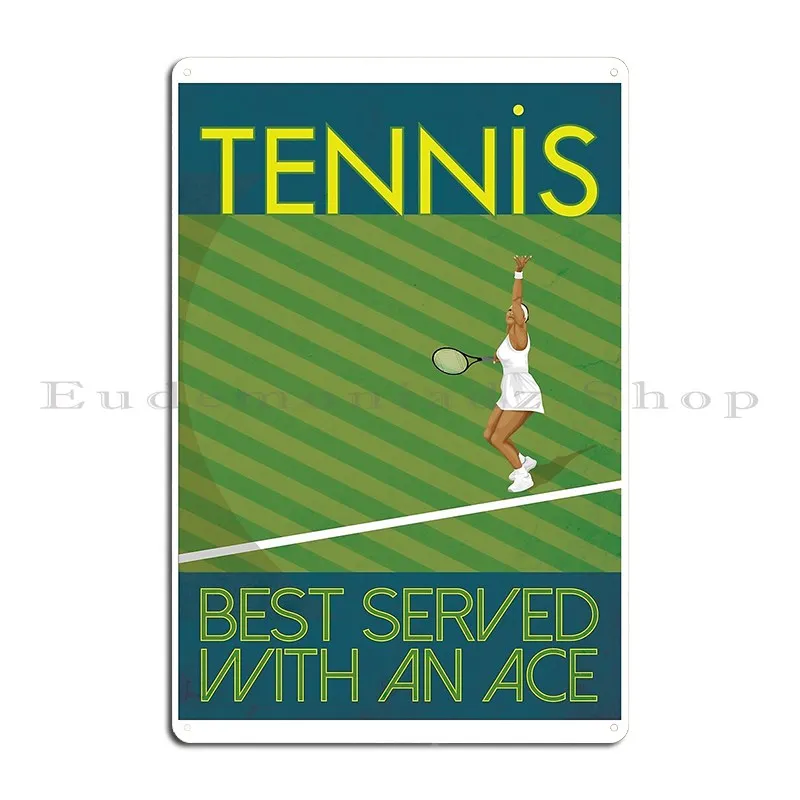 Woman S Tennis Clrgraphics Metal Plaque Poster Sign Funny Design Cinema Poster Tin Sign Poster