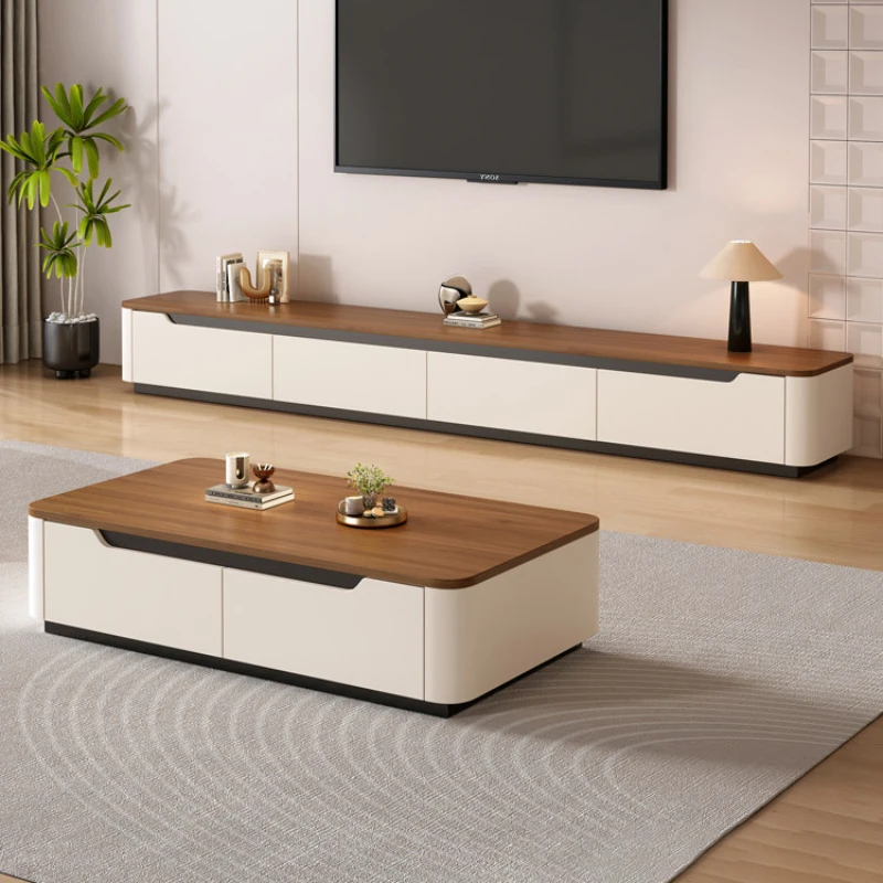 Luxury Wooden Storage Tv Stand Floor Fashionable Modern Living Room Tv Stand Comfortable Mobile Tv Soggiorno Nordic Furniture