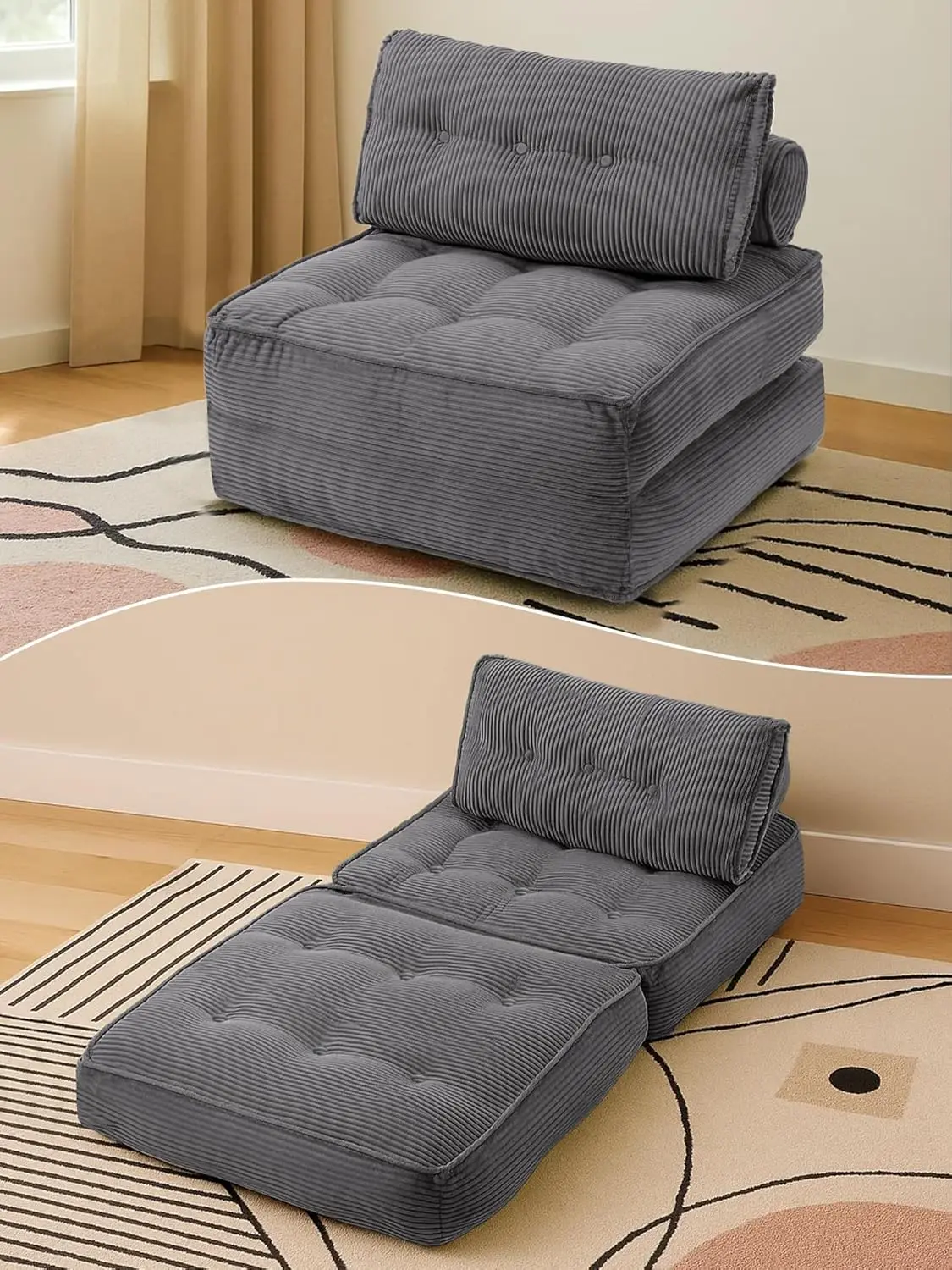 Folding Sofa Bed Convertible Sleeper Chair 33