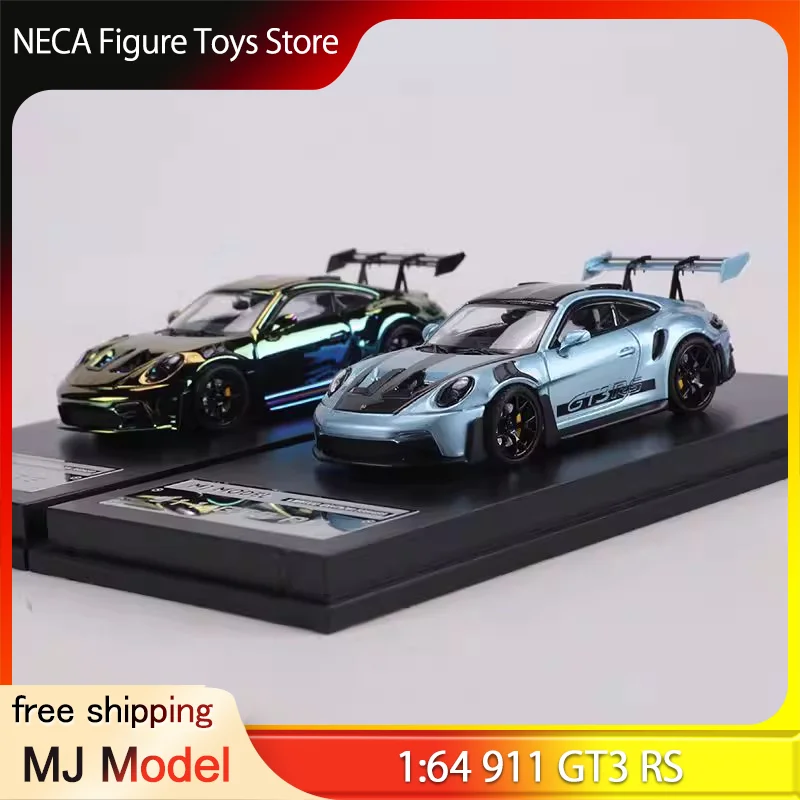 

Масштабная модель 1:64 911 GT3 RS Track Supercar Chameleon Blue, литая из сплава, с подставкой для демонстрации, игрушка-подарок для мальчиков
