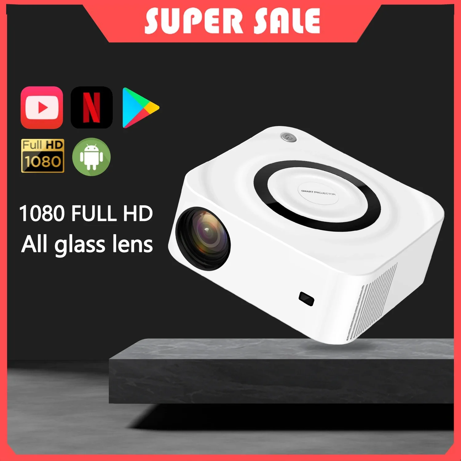 

Vivicine Y9 Mini LED 1080P видеопроектор, портативный, 5G, Wi-Fi, портативный портативный компьютер для умного дома, Full HD, Android 11, игровой проектор