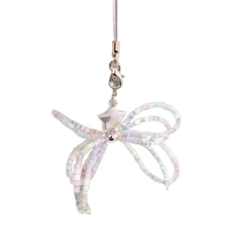 

Durable Bowknot Beaded Charm Exquisite Phone Strap Chain Accessory Dropship