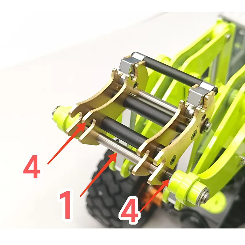 RC Upgrade Hydraulic Loader Attachments Quick-Change Forklift Jdm-198(E,H) For 1/14 Tamiya RC Remote Control Truck Vehicle Model