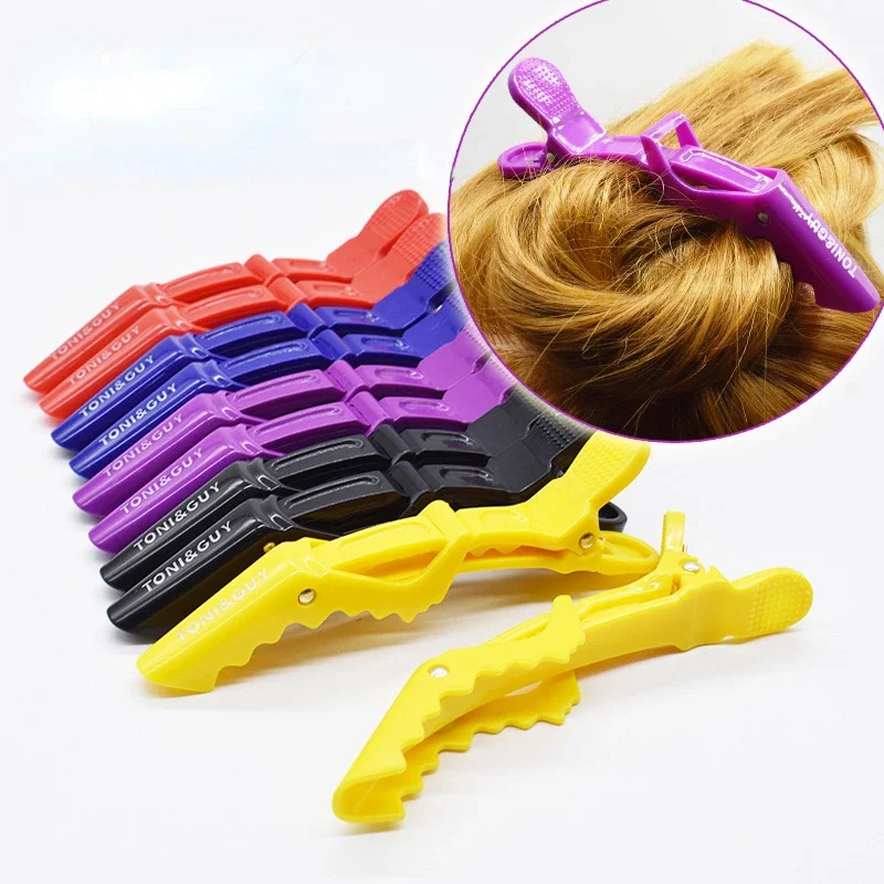 

6pcs/set Professional Alligator Hair Clip Clamps Hairdressing Salon Hair Grip Crocodile Hairdressing Hair Styling Barbers Clips