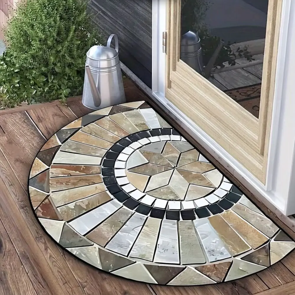 Non Slip Floor Mat American Style Crystal Velvet Rug Dirt Trapping Entrance Carpet Washable For Home Kitchen Hallway