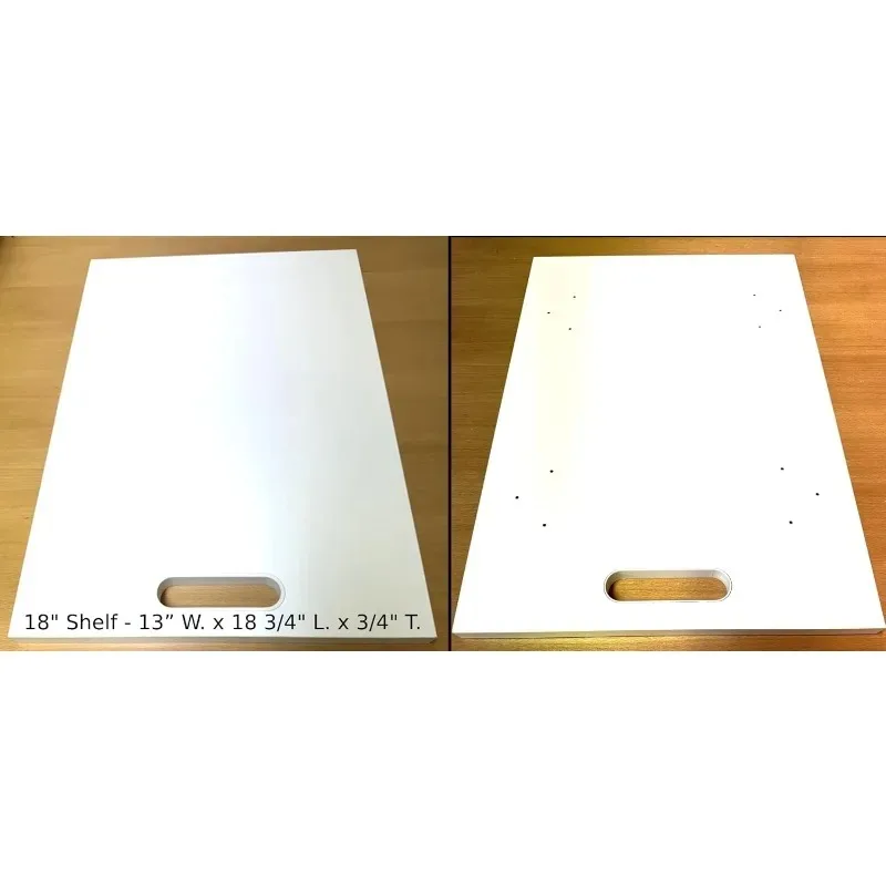 شحن سريع. تخزين الأجهزة الثقيلة وتوفير المساحة (24 بوصة رف) رفع أجهزة المطبخ، أبيض، مع ميكانيكي زنبركي ذاتي القفل #4