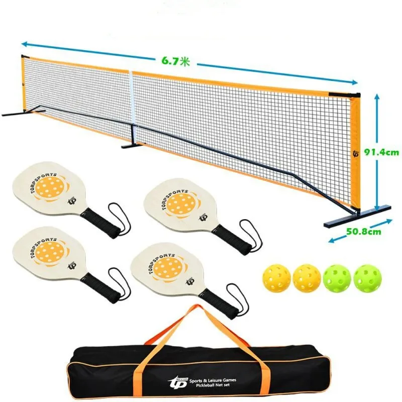 Portable Pickleball net set Outdoor Pickleball racquet net set tennis rack