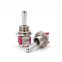 Salecom SH T80-T Z1 Mini interruptor de palanca de mango largo grande 12 mm Montaje en panel 5A/125VAC