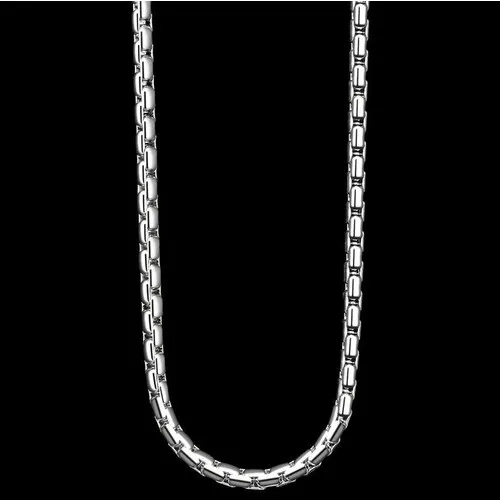 Jewelry Shop Thin Sports Model Male Steel Chain Necklace 2 mm 55 cm ECK07