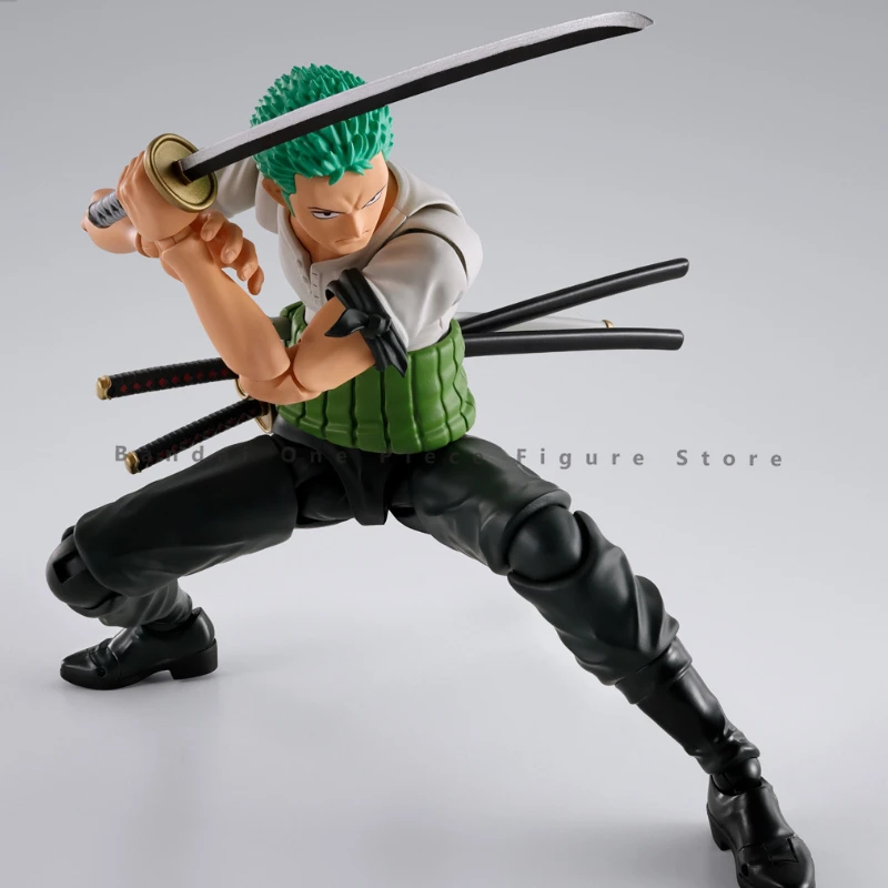 Przedsprzedaż oryginalny Bandai One Piece SHF Roronoa Zoro figurki animacja prezenty Model oryginalny kolekcjoner Anime Hobby zabawki