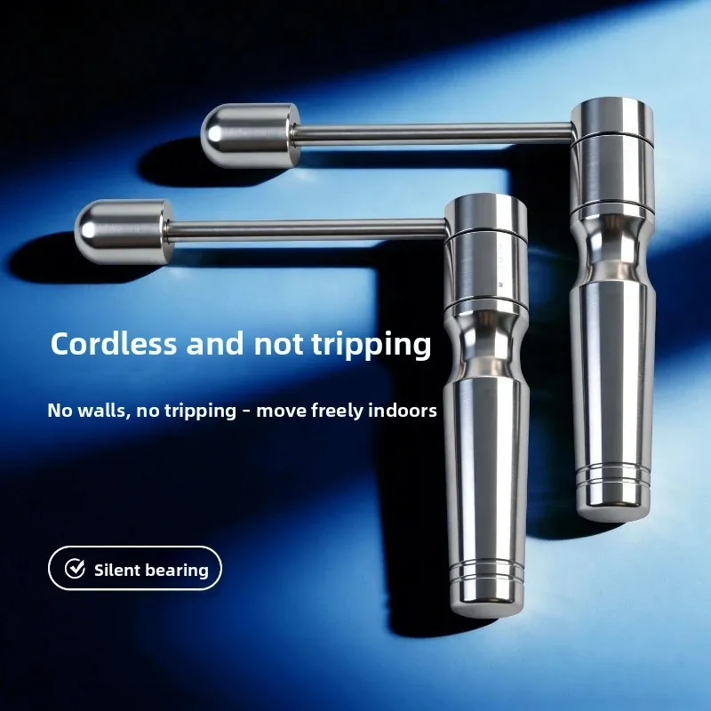 Cordless Stainless Steel Skipping Rope Straight Pole Structure Adult Daily Fat Loss Training Portable Body Building Workout Gear