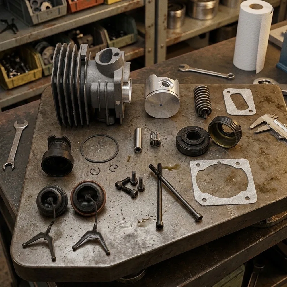 Engine Component Kit for HUNDURE 44mm Cylinder Supporting Standard Maintenance Protocols and System-Level Compatibility