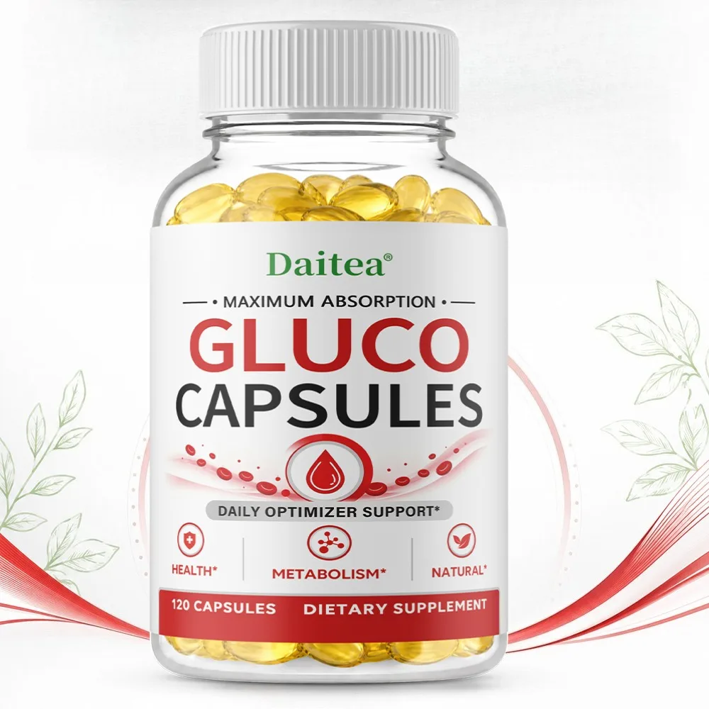 Gluco Capsules - Premium Natural Ingredients Advanced Formula Maximum Strength for Overall Health & Wellness