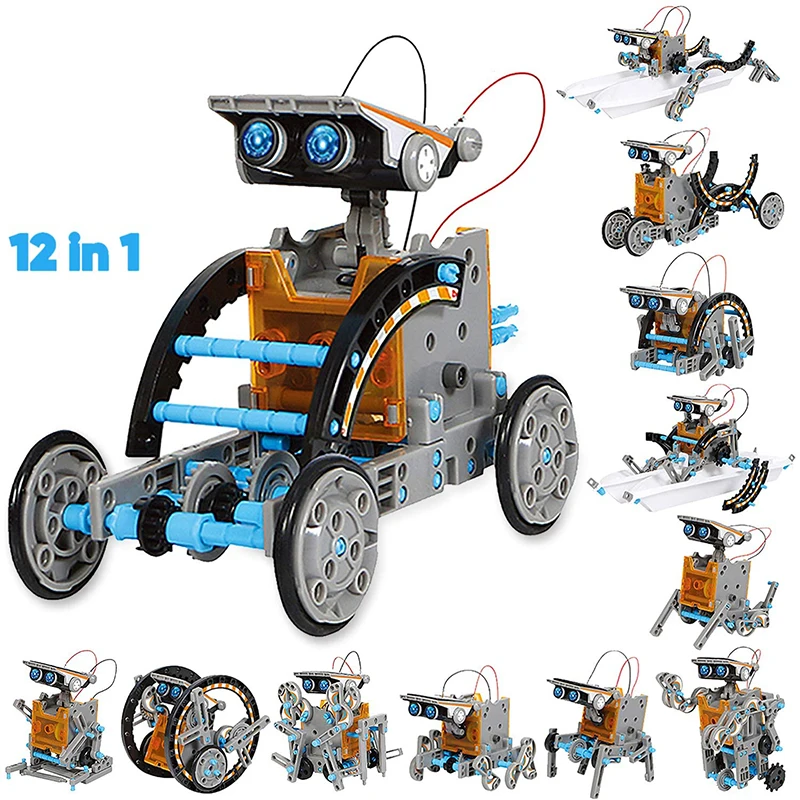 12 In 1 Solar Robot Kits Toys High-Tech Science Puzzle Toy For Boys Development Ducational Kits Children Educational brinquedos