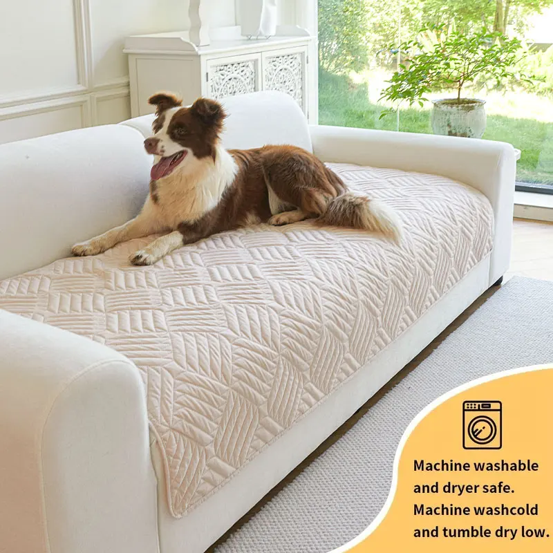 1PC-Non slip sofa pad suitable for all seasons, pet anti scratch and non hair sticking, machine washable sofa pad