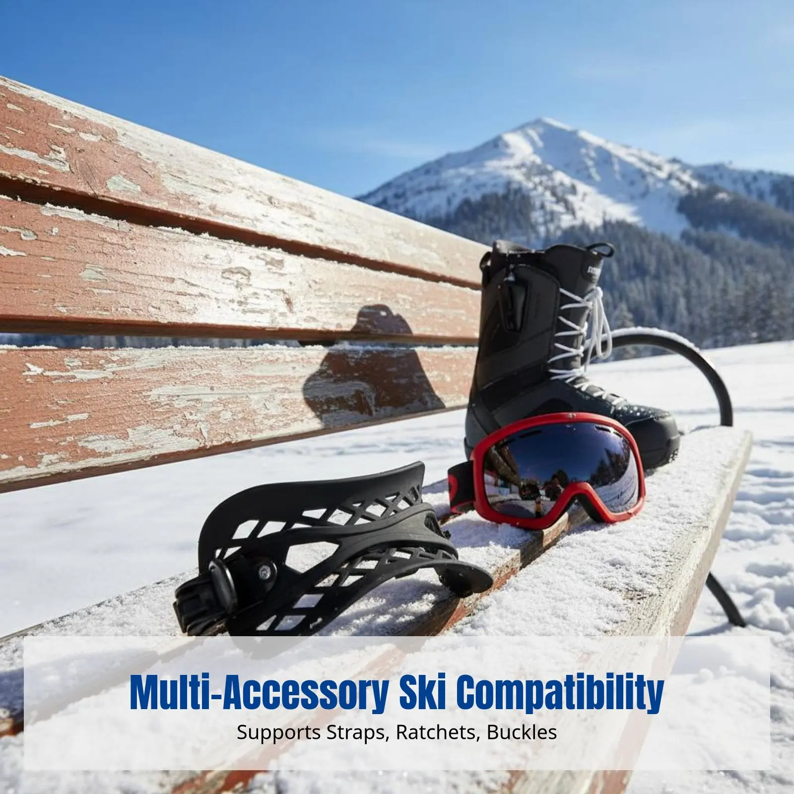 Universal Snowboard Binding Accessories, Durable Strap, Ladder, Hole Strip, Buckle, Cold-Resistant, Multiple Sizes - view 4