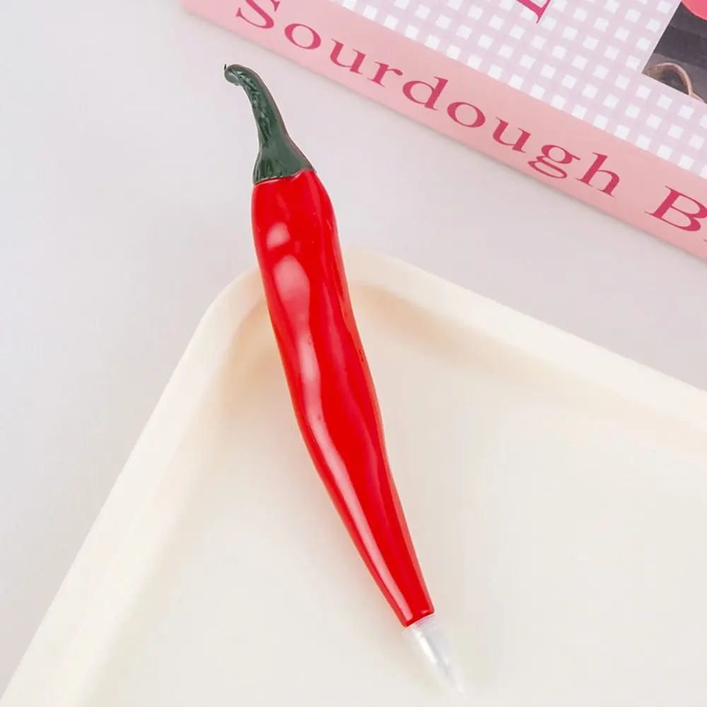 Cartoon Simulated Vegetable Fruit Ballpoint Pen 0.7mm Black Ink Quick Drying Gel Pen Magnetic Writing Tools School Office