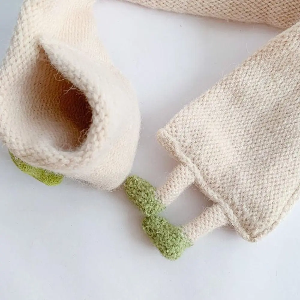 Korean Knit Scarf Thick Warm Neck Wraps Children's Scarf Cartoon Clouds Neck Guards Scarves Autumn Winter