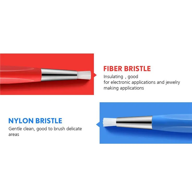 Eco-Friendly-6Pcs Fiberglass Steel Scratch Brush Pen Fiber Bristles Polish Watch Rust Dirt Remover Jewelry Circuit Board