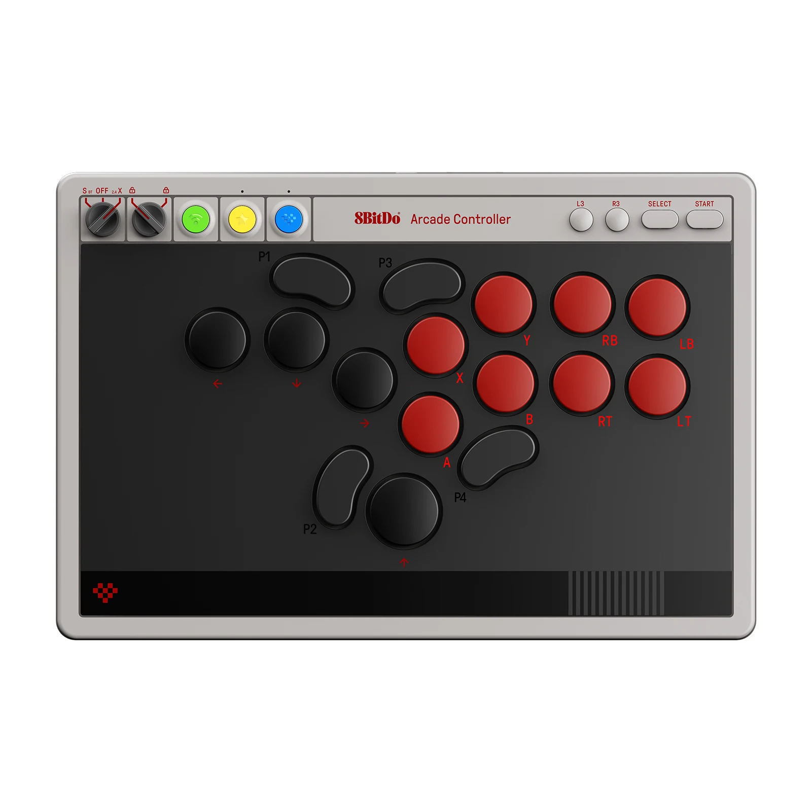 8BitDo وحدة تحكم أركيد مدمجة للمحترفين. متوافق مع Switch وWindows.2.4G/Bluetooth/Wire - Windows
