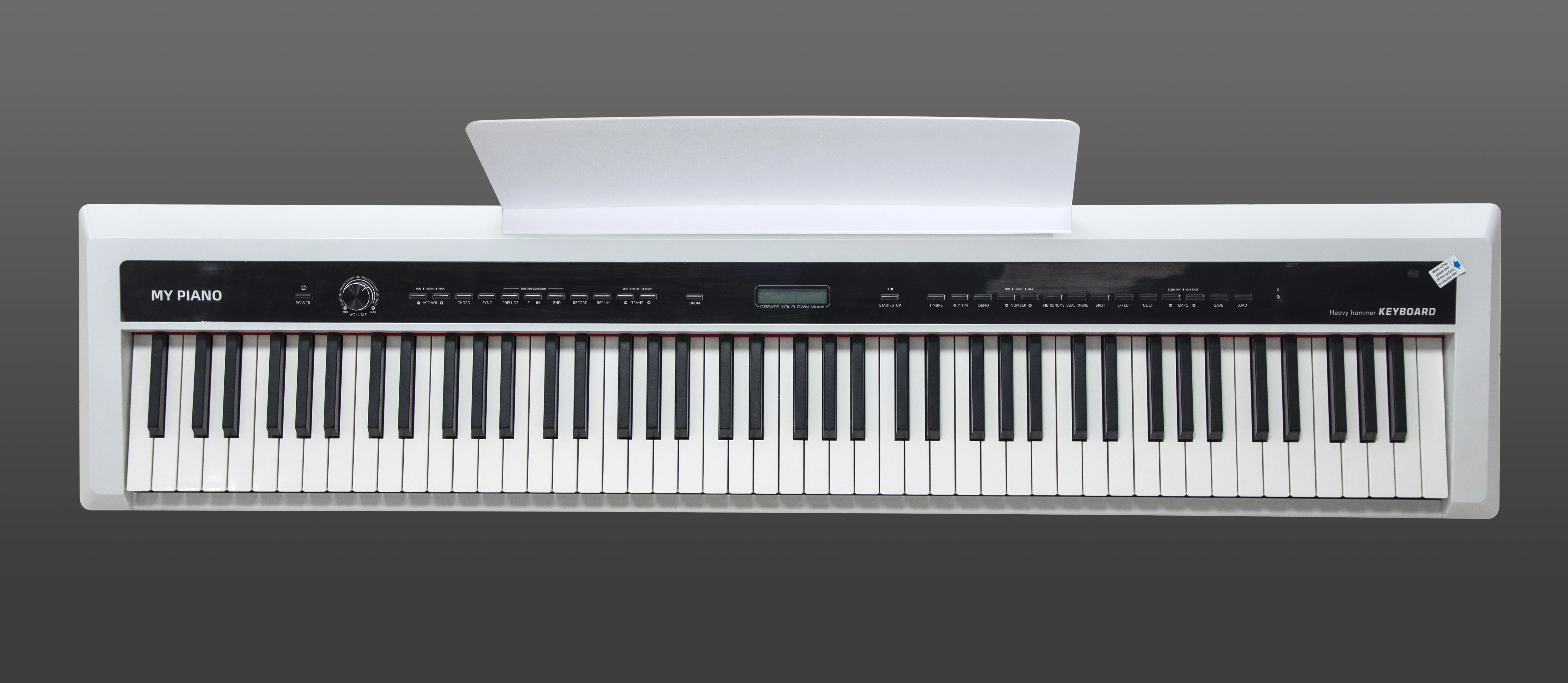 Hooqu عينة مجانية بالجملة الآلات الموسيقية 88 مفاتيح لوحة المفاتيح المطرقة عمل البيانو المحمولة البيانو الرقمي لوحة المفاتيح الكهربائية بي